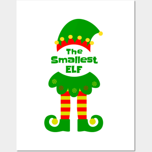 The Smallest Elf Family Matching Christmas 2020 Gift  Posters and Art